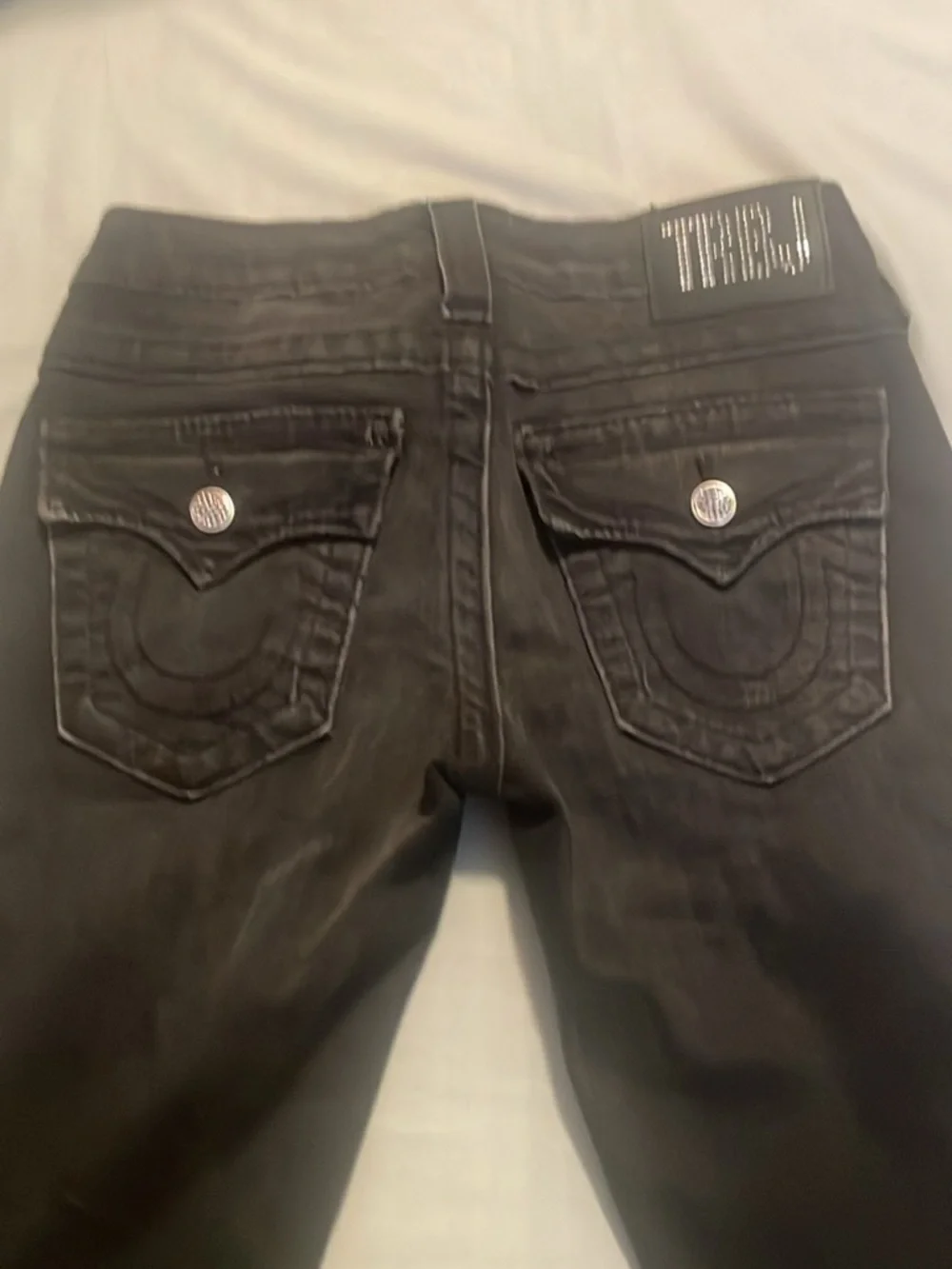 True Religion “Jodie”Women's Black Faded Skinny Jeans - Picture 6 of 6